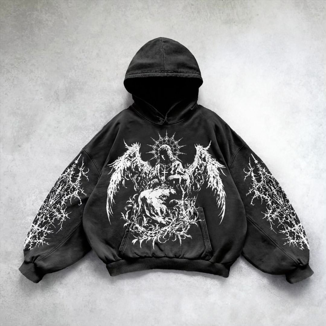 Printed Casual Hoodie American Sweater