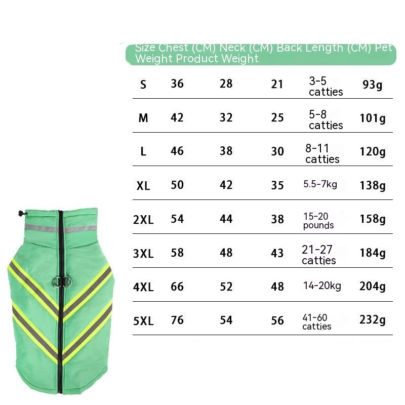 Pet Autumn And Winter Thickening Thermal Cotton-padded Clothes